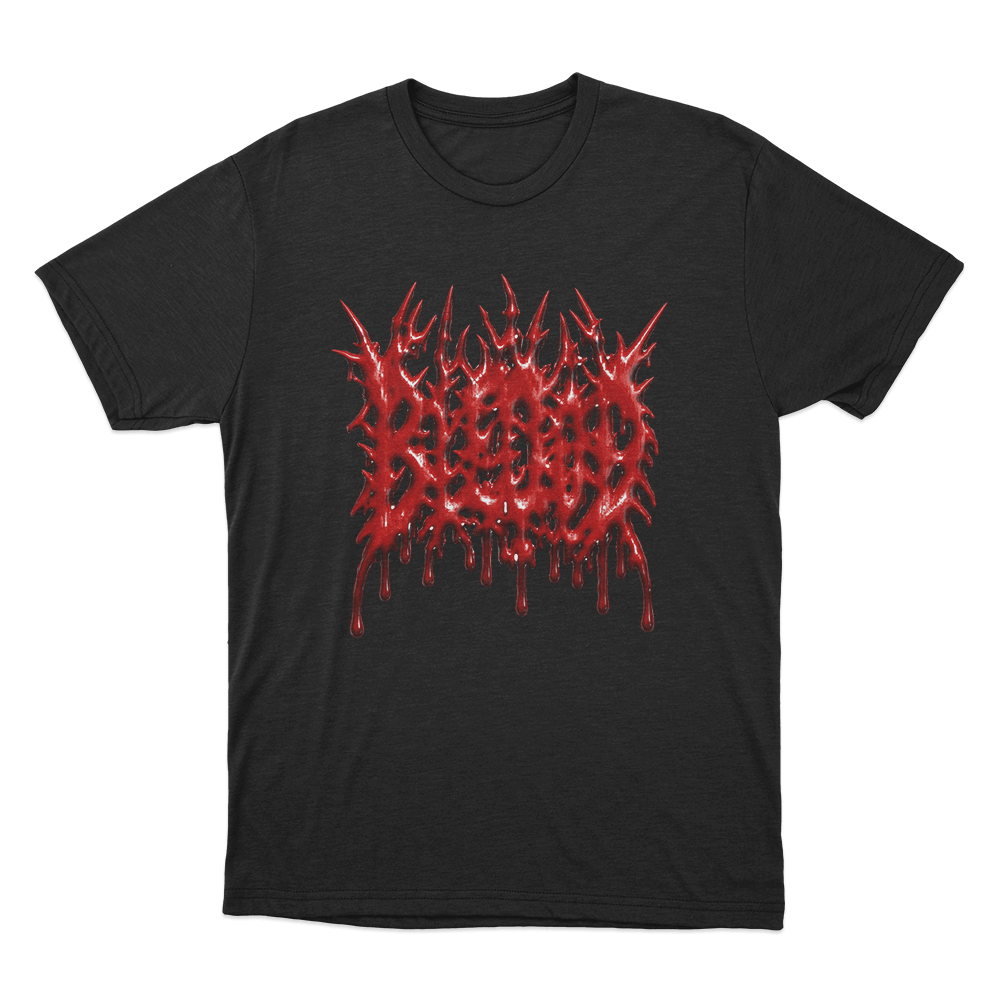 Bleood Blood Drip Logo Unisex T Shirt Black Bleood Blood Drip Logo Unisex T Shirt Black