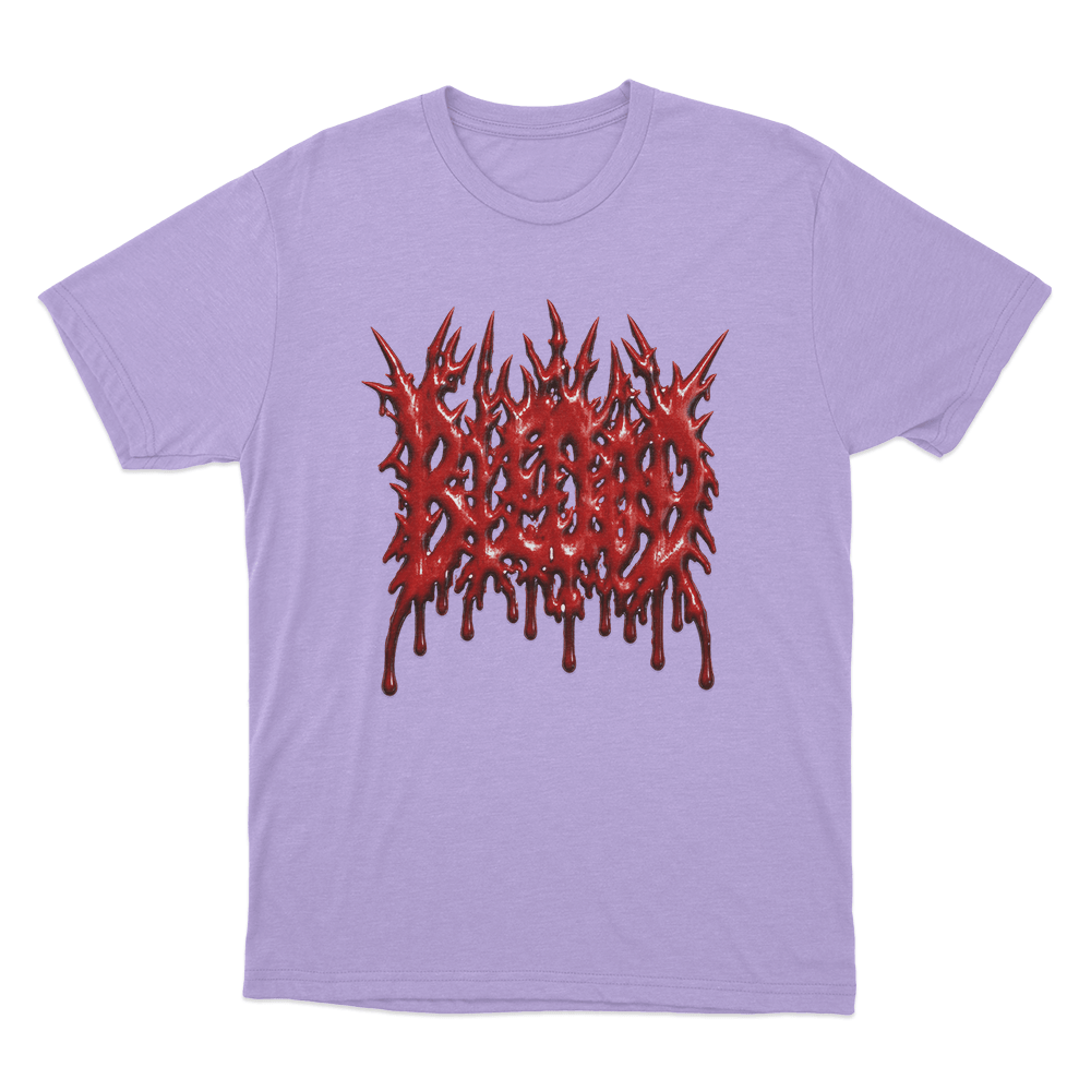 Bleood Blood Drip Logo Unisex T Shirt Purple Bleood Blood Drip Logo Unisex T Shirt Purple