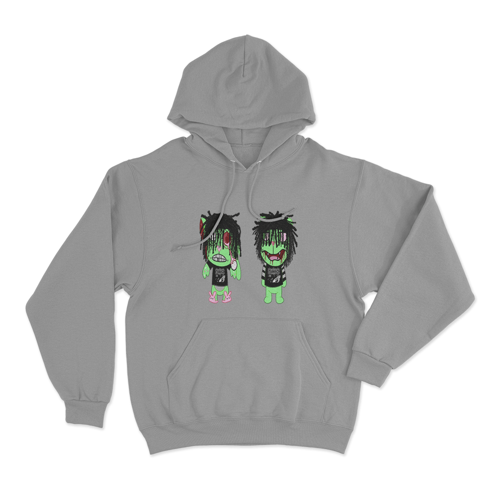 Bleood Creature Duo Unisex Hoodie Grey Bleood Creature Duo Unisex Hoodie Grey