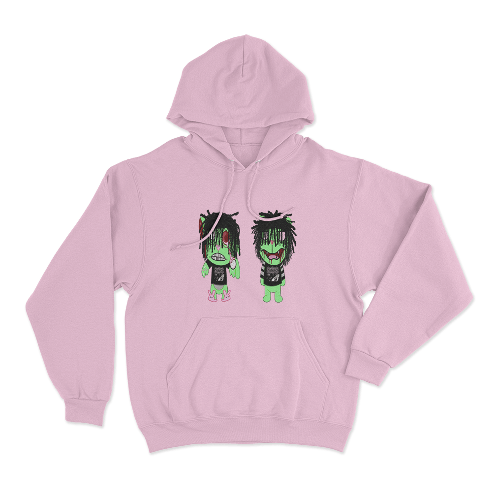 Bleood Creature Duo Unisex Hoodie Pink Bleood Creature Duo Unisex Hoodie Pink