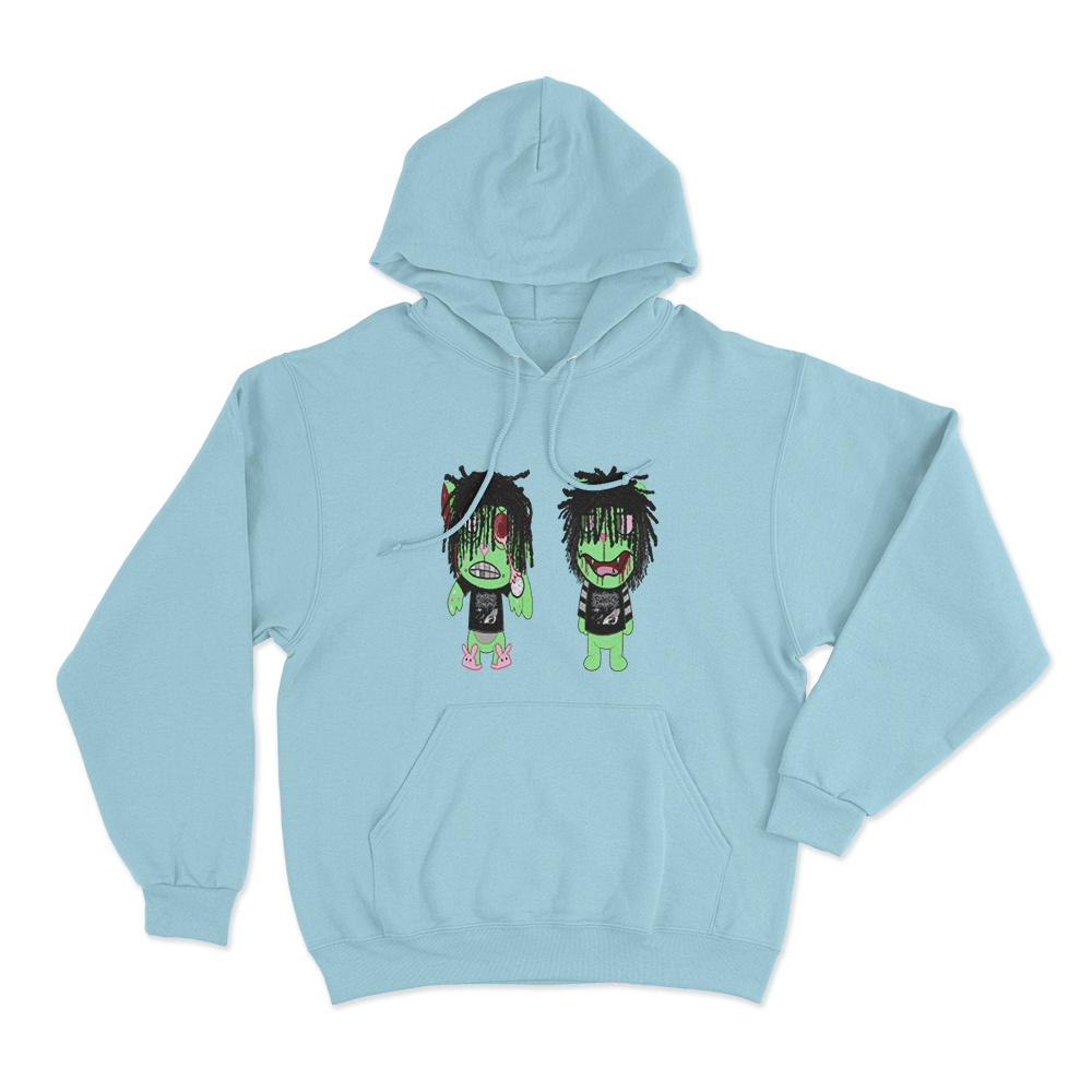 Bleood Creature Duo Unisex Hoodie Sky Blue Bleood Creature Duo Unisex Hoodie Sky Blue