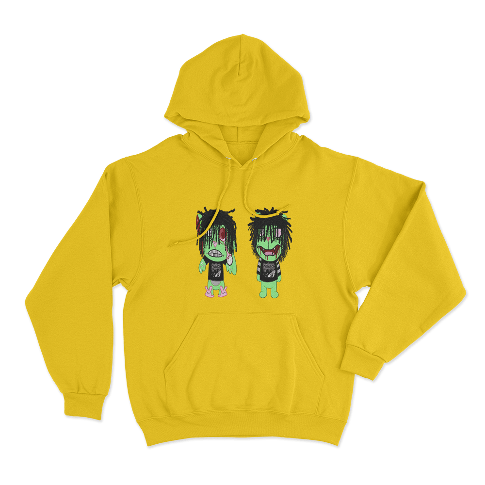 Bleood Creature Duo Unisex Hoodie Yellow Bleood Creature Duo Unisex Hoodie Yellow