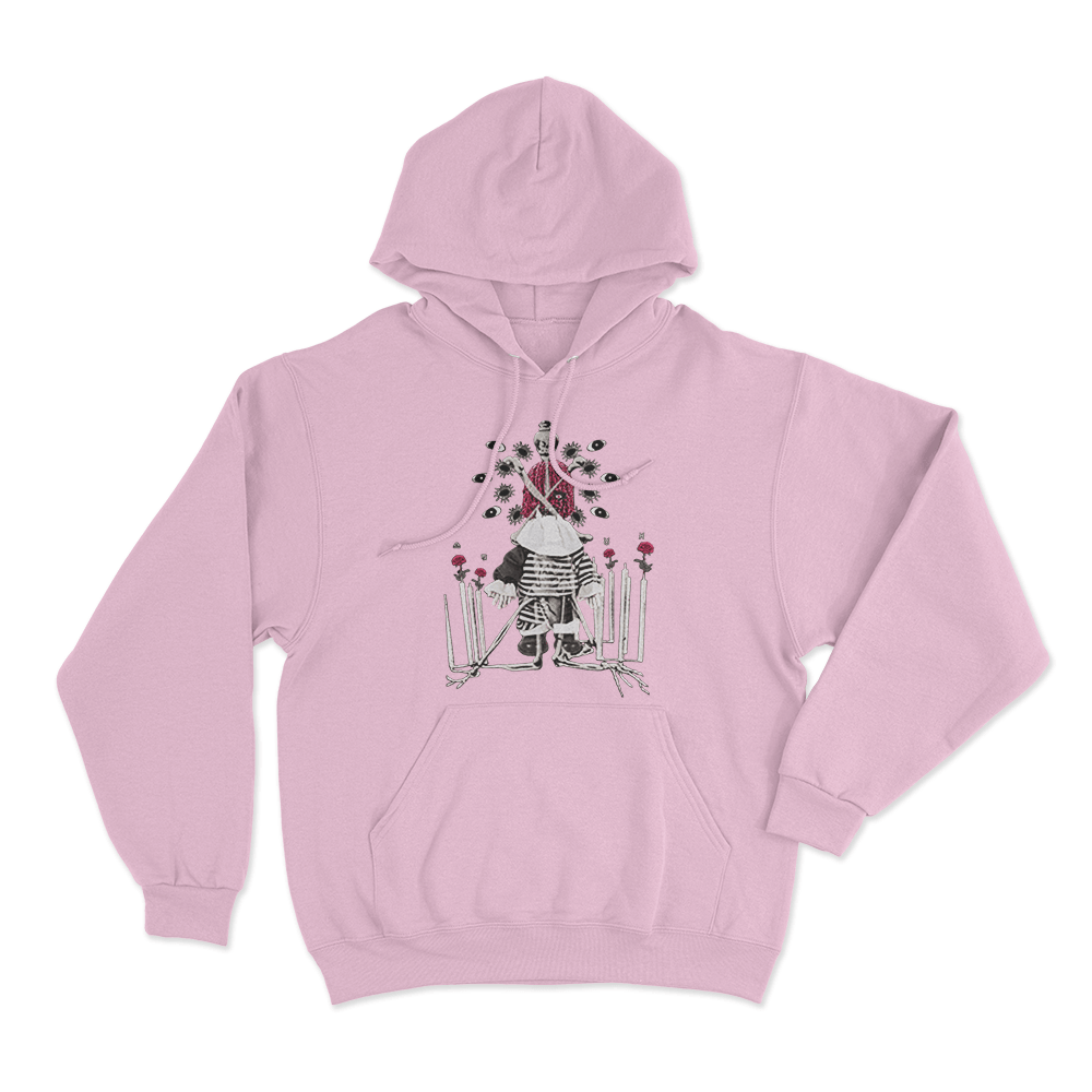 Bleood Haunted Hills Unisex Hoodie Pink Bleood Haunted Hills Unisex Hoodie Pink