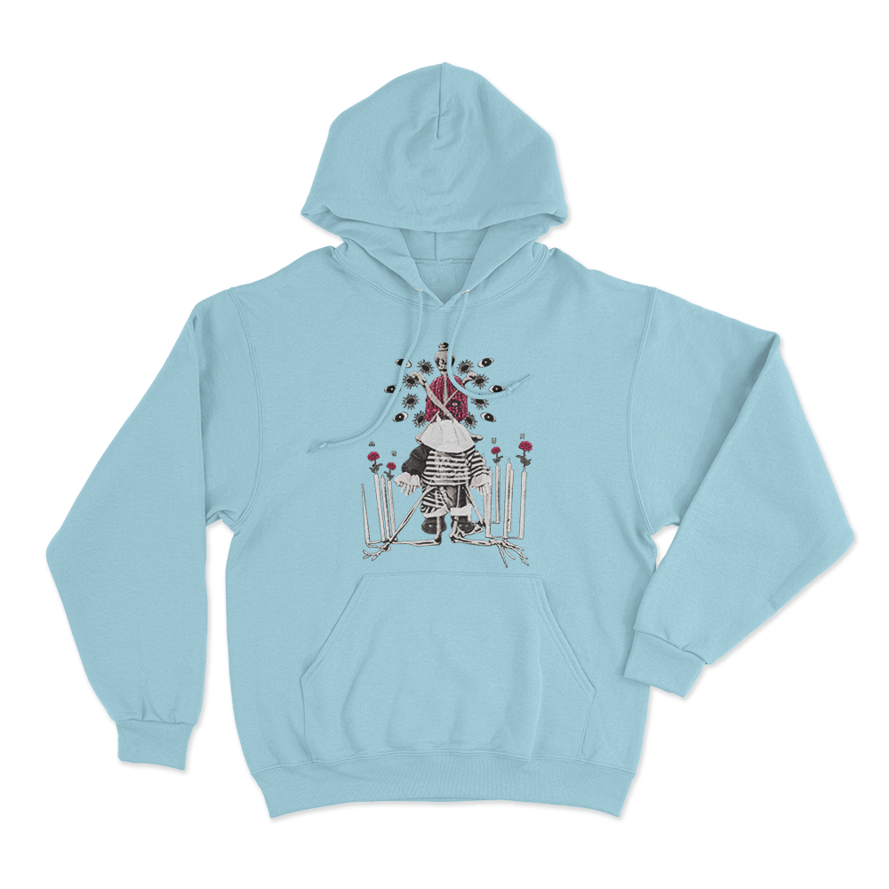 Bleood Haunted Hills Unisex Hoodie Sky Blue Bleood Haunted Hills Unisex Hoodie Sky Blue