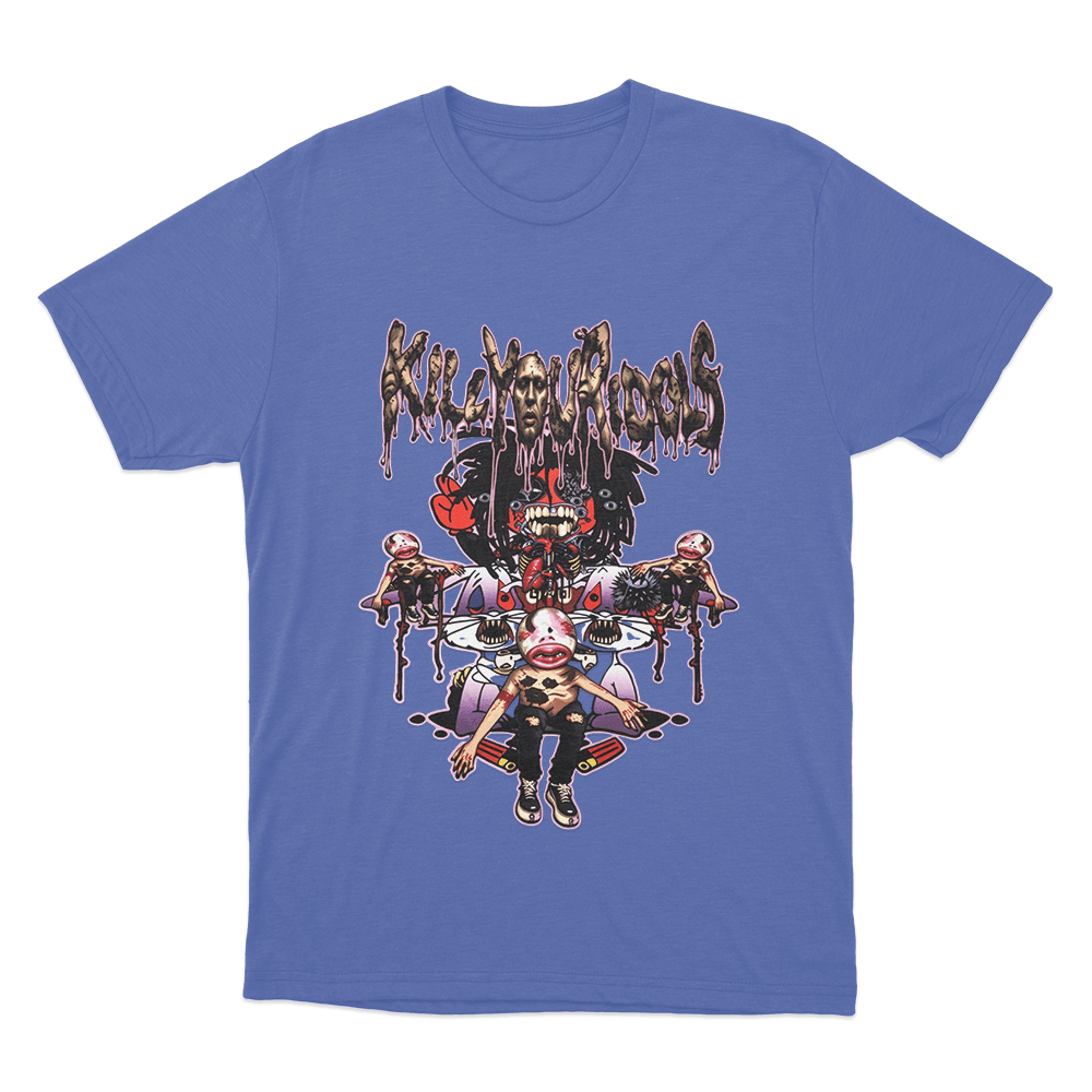 Bleood Kill Your Idols Nightmare Unisex T Shirt Blue Bleood Kill Your Idols Nightmare Unisex T Shirt Blue