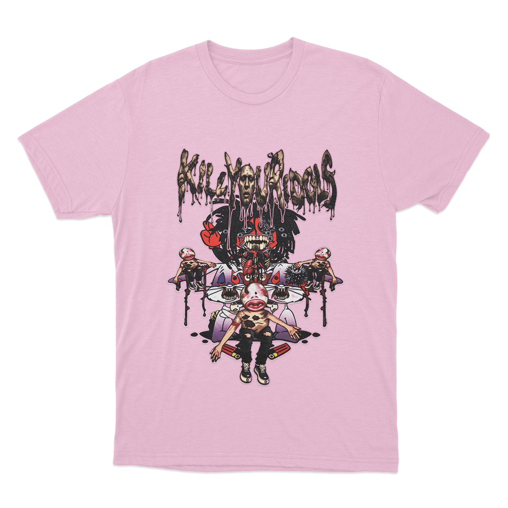 Bleood Kill Your Idols Nightmare Unisex T Shirt Pink Bleood Kill Your Idols Nightmare Unisex T Shirt Pink