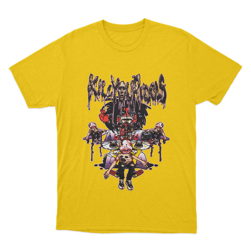 Bleood Kill Your Idols Nightmare Unisex T Shirt Yellow Bleood Kill Your Idols Nightmare Unisex T Shirt Yellow