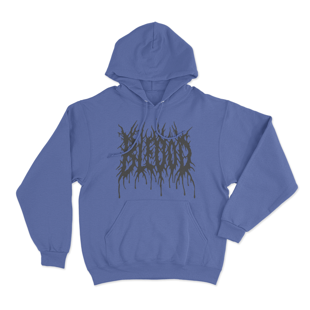 Bleood Thorn Drip Logo Unisex Hoodie Blue Bleood Thorn Drip Logo Unisex Hoodie Blue