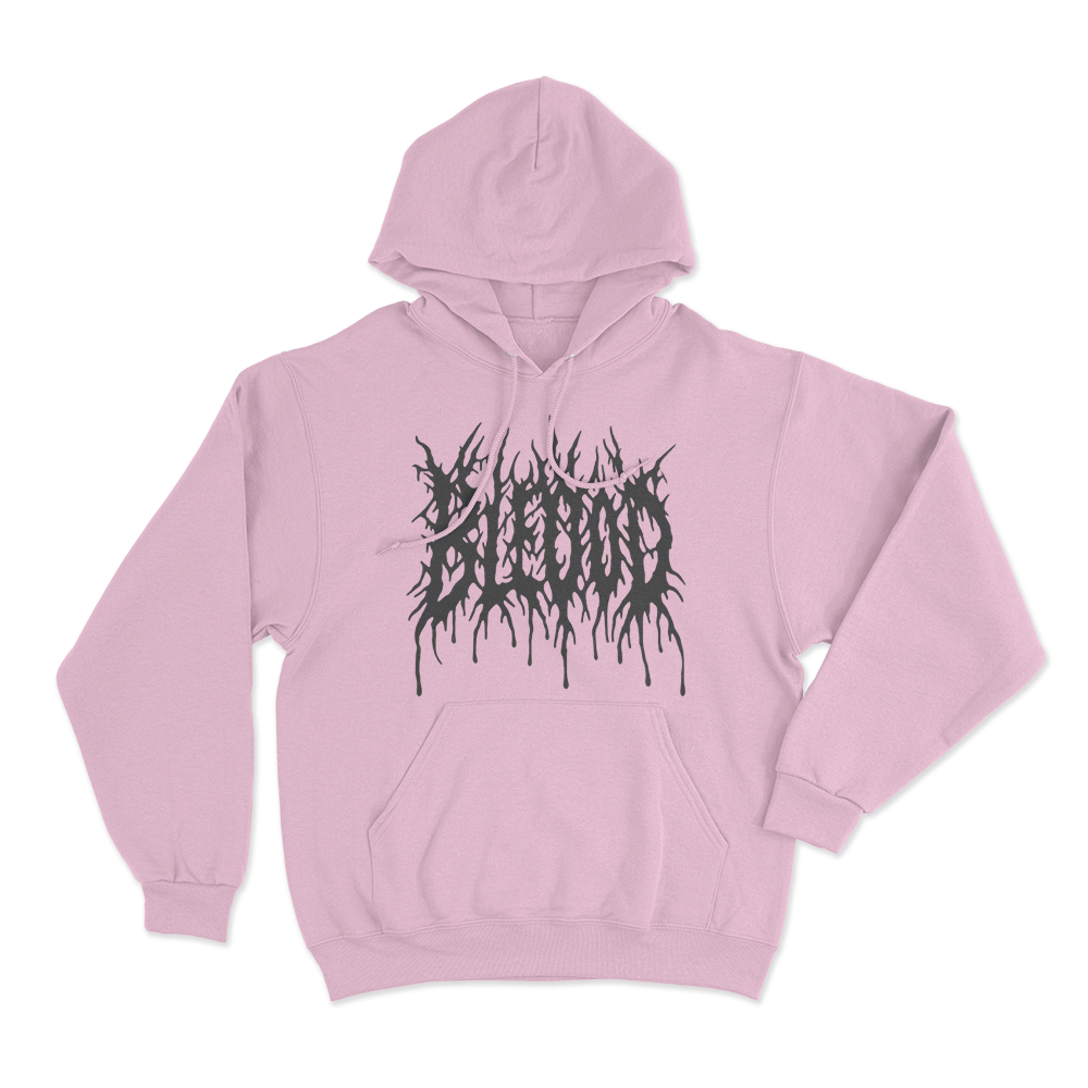 Bleood Thorn Drip Logo Unisex Hoodie Pink Bleood Thorn Drip Logo Unisex Hoodie Pink