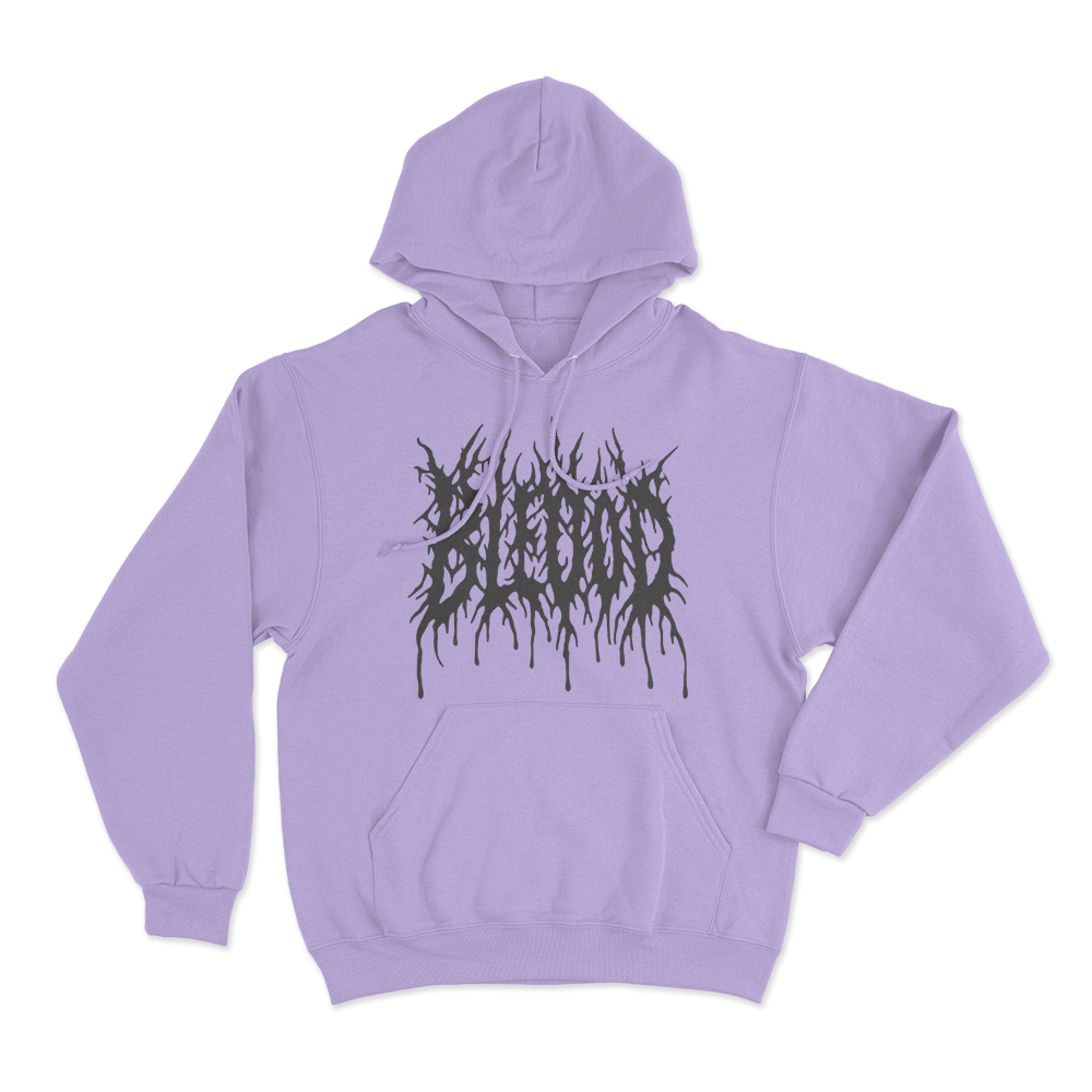 Bleood Thorn Drip Logo Unisex Hoodie Purple Bleood Thorn Drip Logo Unisex Hoodie Purple