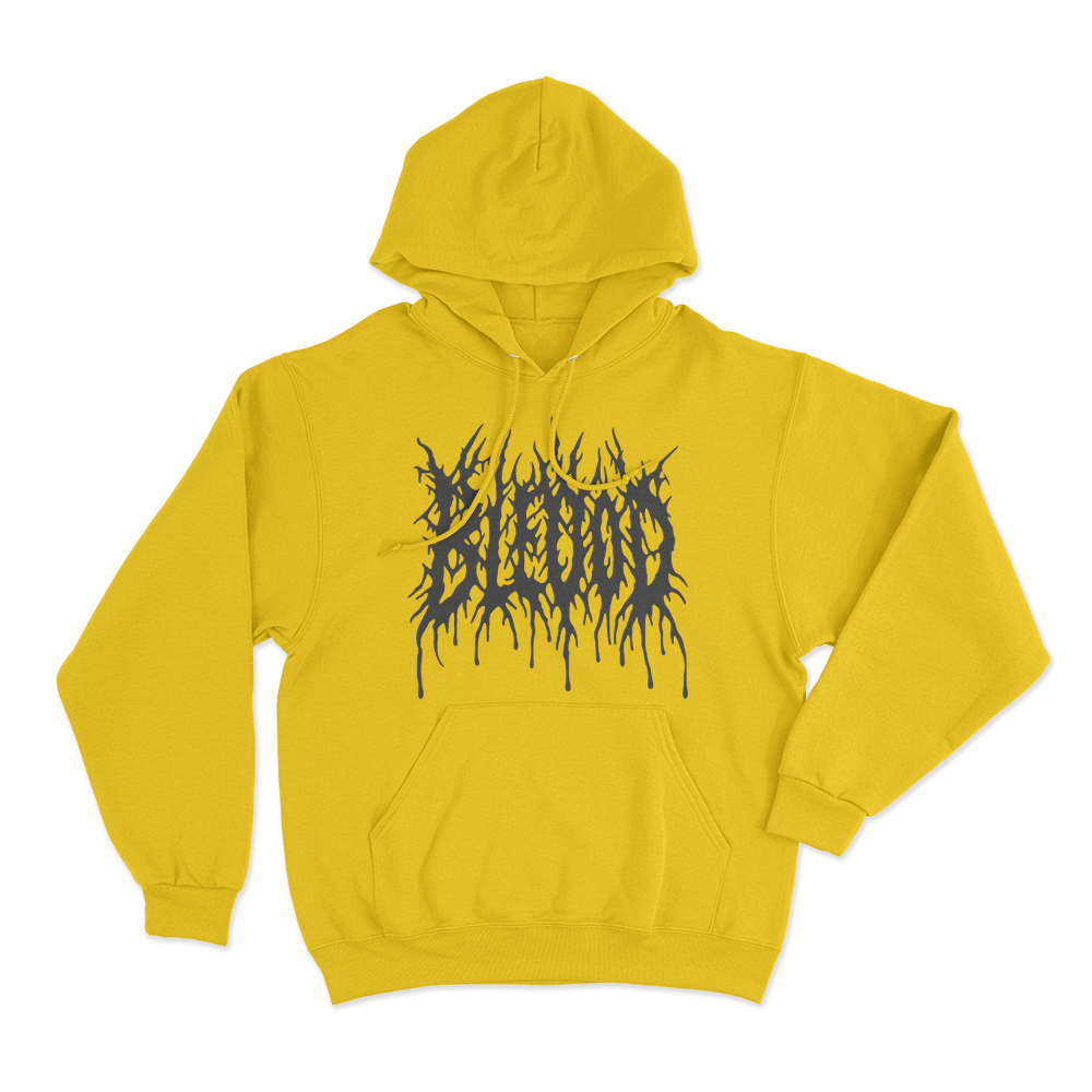 Bleood Thorn Drip Logo Unisex Hoodie Yellow Bleood Thorn Drip Logo Unisex Hoodie Yellow