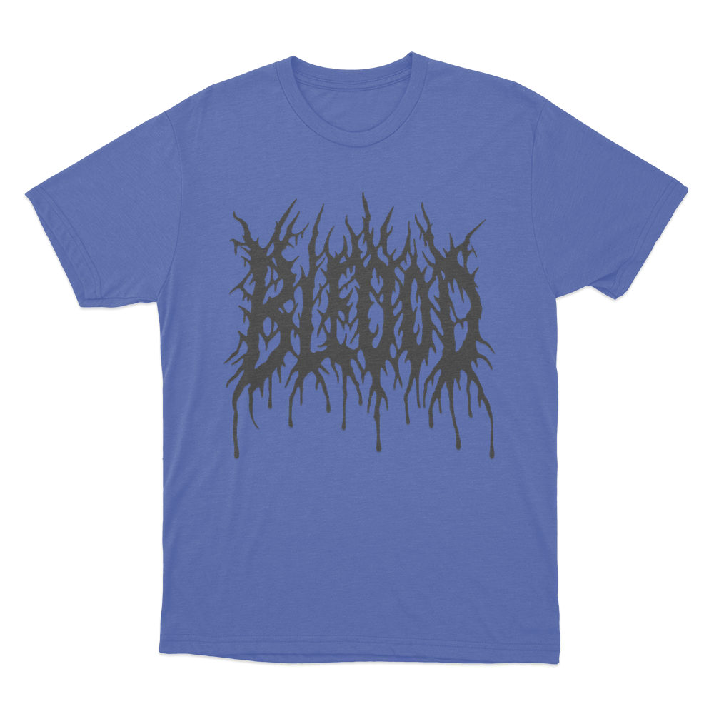 Bleood Thorn Drip Logo Unisex T Shirt Blue Bleood Thorn Drip Logo Unisex T Shirt Blue