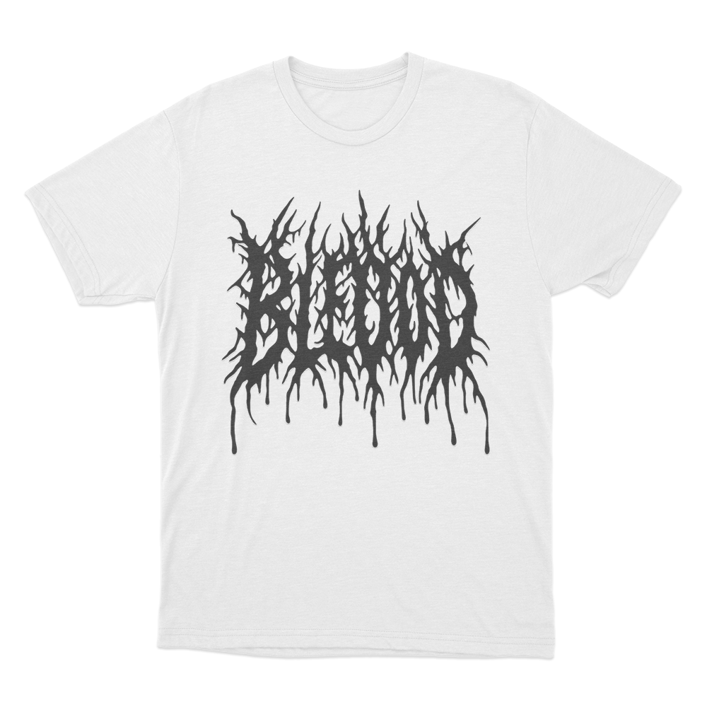 Bleood Thorn Drip Logo Unisex T Shirt White Bleood Thorn Drip Logo Unisex T Shirt White