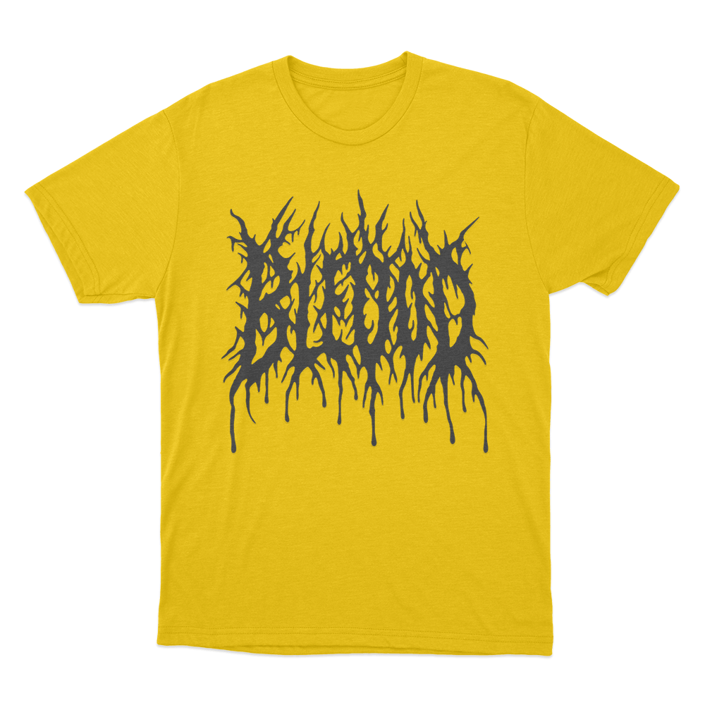 Bleood Thorn Drip Logo Unisex T Shirt Yellow Bleood Thorn Drip Logo Unisex T Shirt Yellow